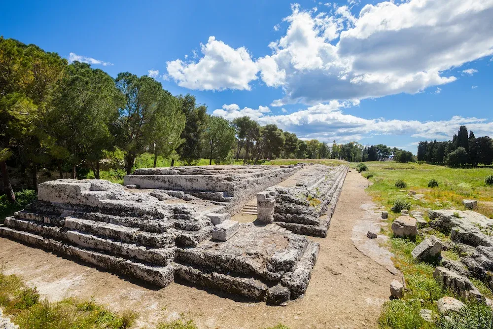 Ołtarz Hierona II, park archeologiczny Neapolis